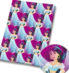 Princess Jasmine Cotton Fabric Half Yard (18” x 55”)