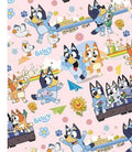 Bluey Bingo dogs children character Character Polycotton Fabric - Half Yard (18” x 55”) 14829
