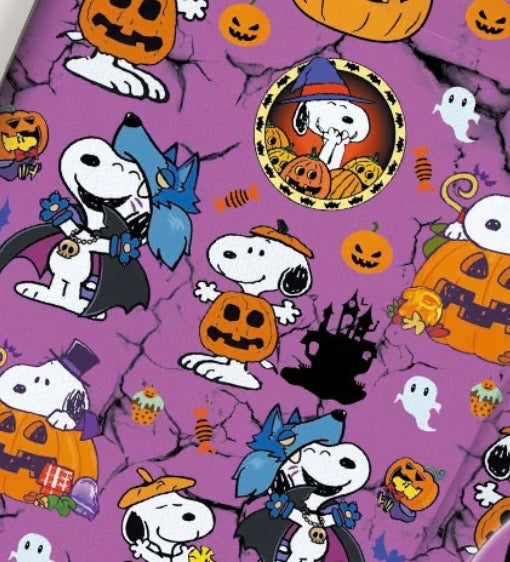 Snoopy Peanuts Halloween Polycotton Fabric - Half Yard (18” x 55”) 48015