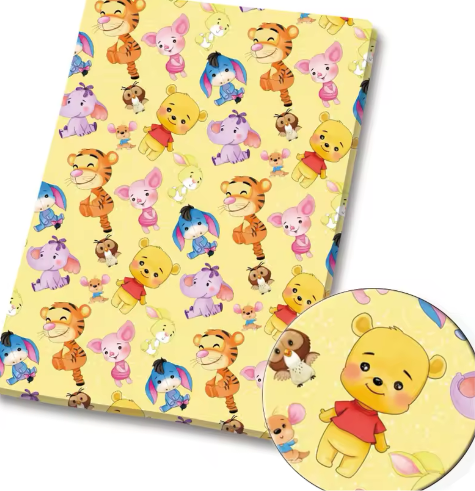 Winnie the Pooh polyCotton Fabric Half Yard (18” x 55”)