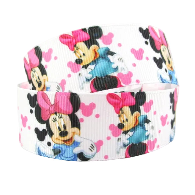 Classic Caartoon Girl Mouse Grosgrain Ribbon 1056314