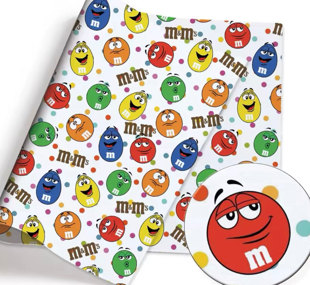 M&M's polyCotton Fabric Half Yard (18” x 55”)