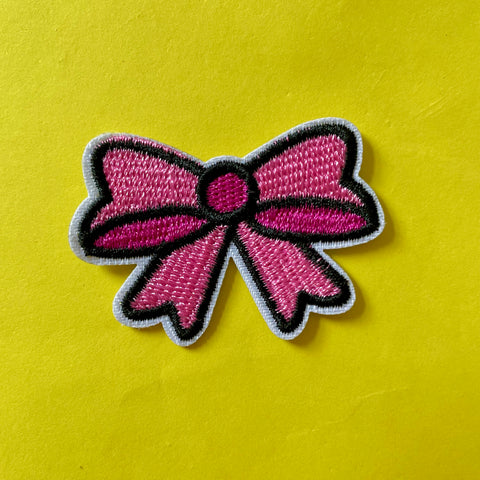 Bow Embroidered Patch