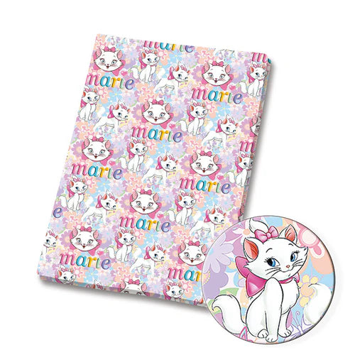 Fancy Lady Cat Polycotton Fabric - Half Yard (18” x 55”) 23883