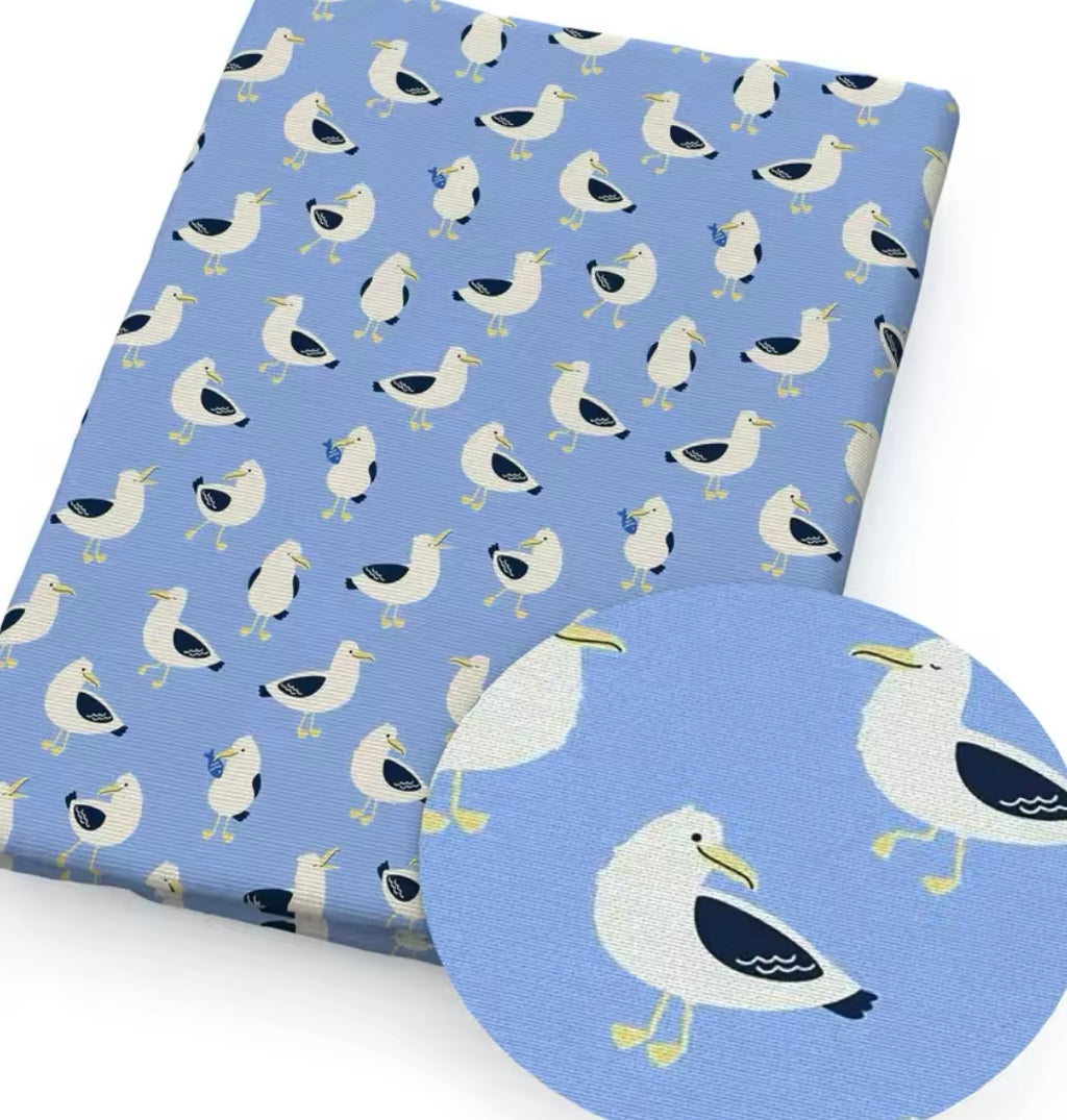 Seagull polyCotton Fabric Half Yard (18” x 55”)