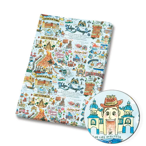 Classic Mouse Friends Theme Park Polycotton Fabric - Half Yard (18” x 55”) 2412