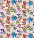 Sesame Street Muppets Kermit Cookie Monster  Character Polycotton Fabric - Half Yard (18” x 55”) 1723