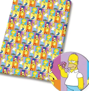 The Simpsons PolyCotton Fabric Half Yard (18” x 55”)