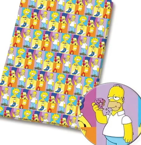 The Simpsons PolyCotton Fabric Half Yard (18” x 55”)