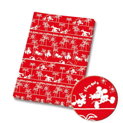 Classic Mouse Friends palm Trees Polycotton Fabric - Half Yard (18” x 55”) 2649