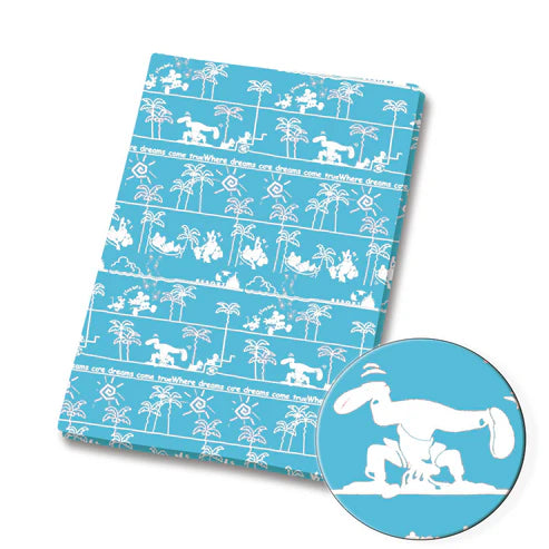 Classic Mouse Friends palm Trees Polycotton Fabric - Half Yard (18” x 55”) 2650