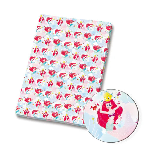 Mermaid Princess Polycotton Fabric - Half Yard (18” x 55”) 2819