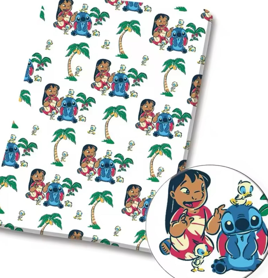 Lilo and Stitch polyCotton Fabric Half Yard (18” x 55”)