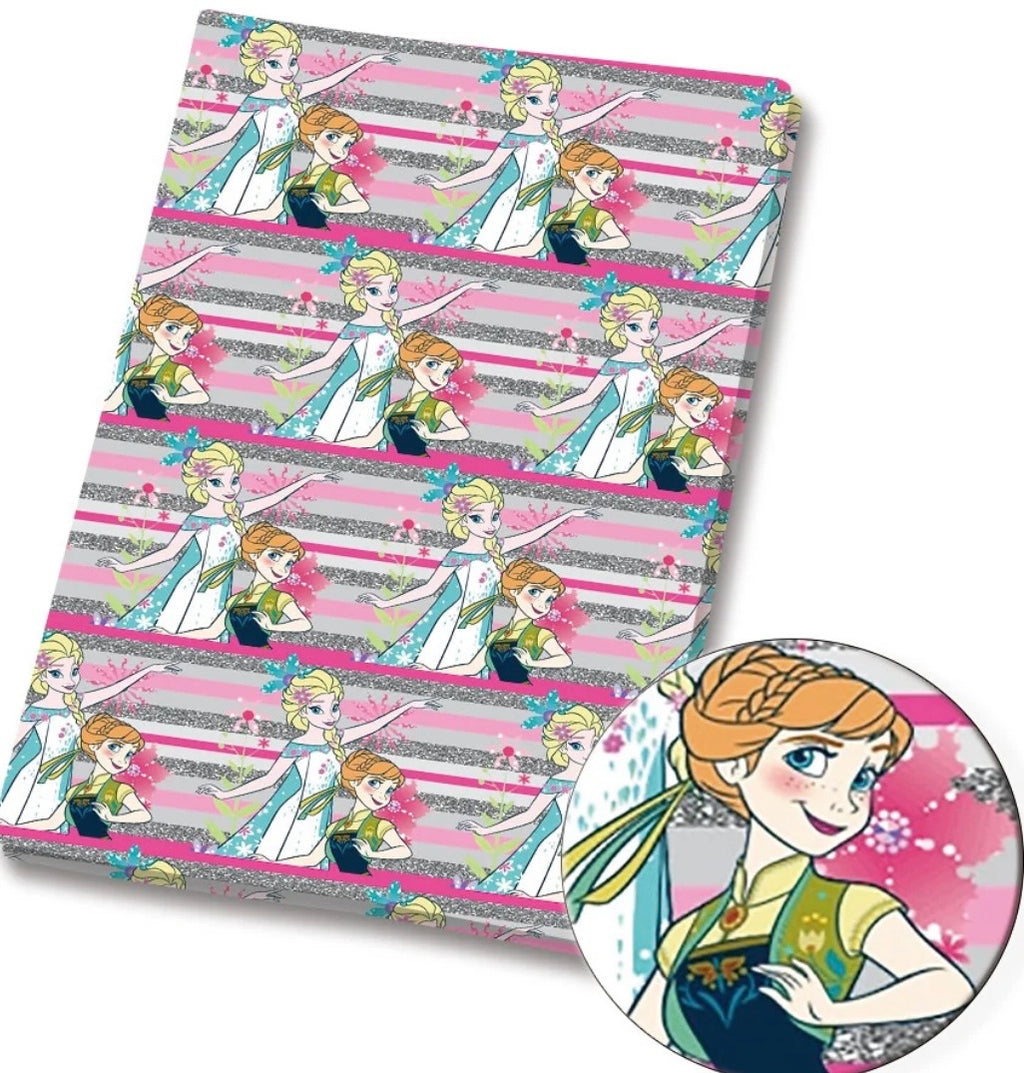 Disney Frozen Princess Anna Elsa Olaf Polycotton Fabric - Half Yard (18” x 55”) 84059