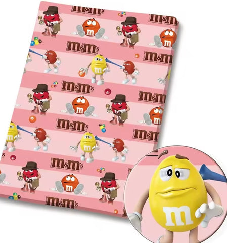 M & M's polyCotton Fabric Half Yard (18” x 55”)