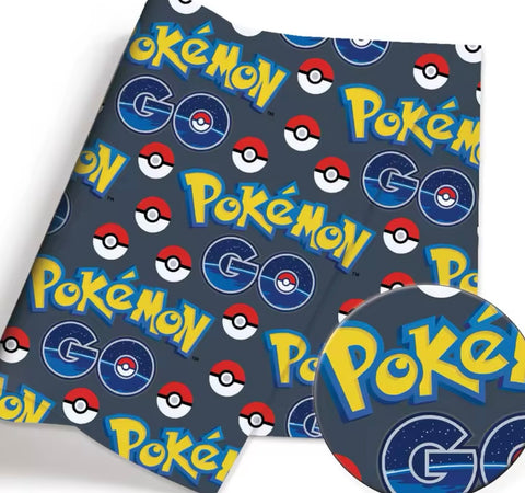 Pokemon polyCotton Fabric Half Yard (18” x 55”)