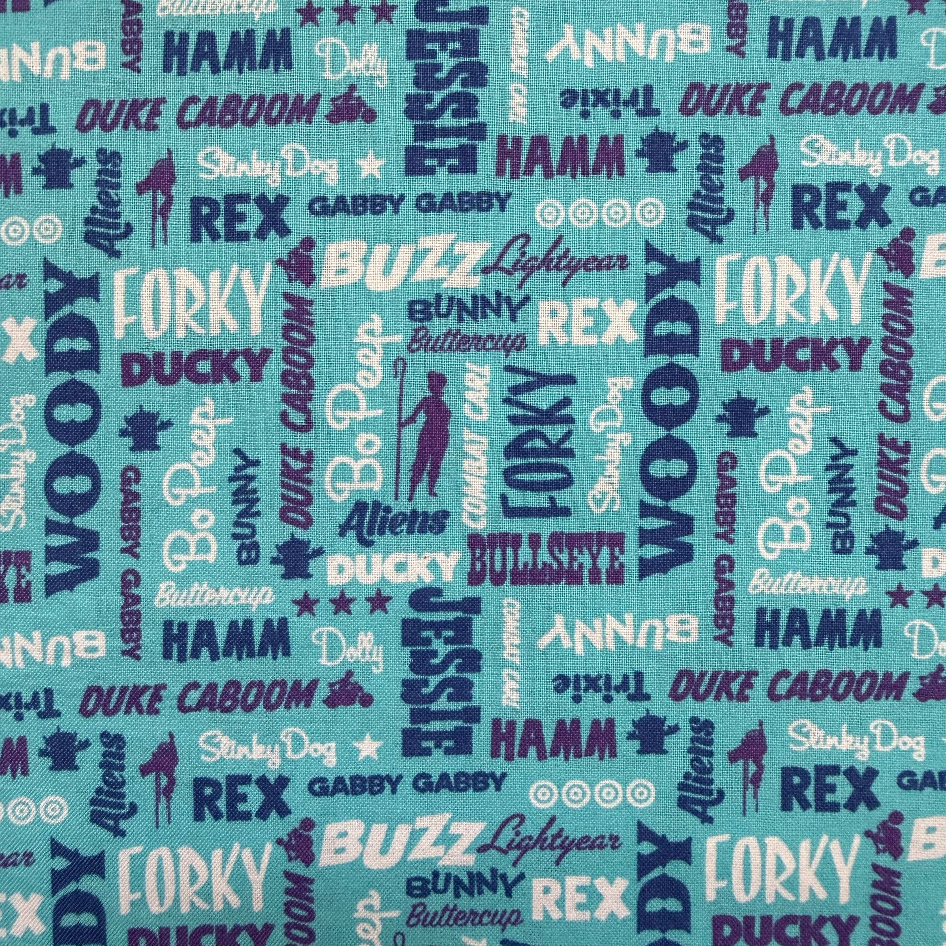 Toy Story Cotton Fabric - Half Yard (18” x 44”)