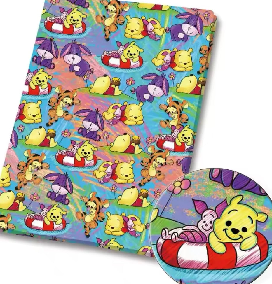 Winnie the Pooh polyCotton Fabric Half Yard (18” x 55”)