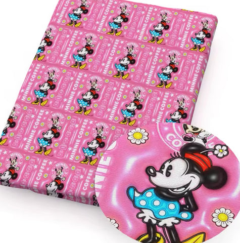 Minnie Mouse polyCotton Fabric Half Yard (18” x 55”)