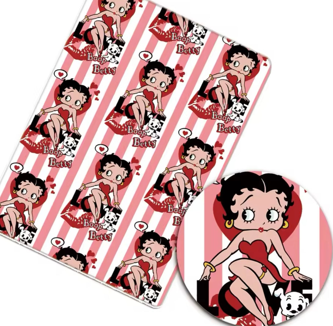 Betty Boop polyCotton Fabric Half Yard (18” x 55”)