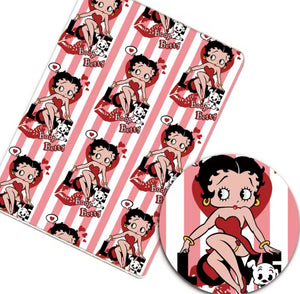 Betty Boop polyCotton Fabric Half Yard (18” x 55”)