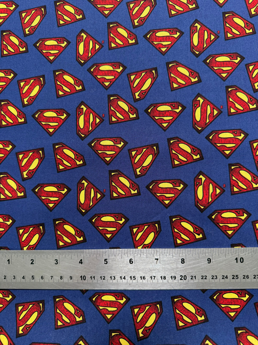 DC Comics Superman Cotton Fabric - Half Yard (18” x 55”)