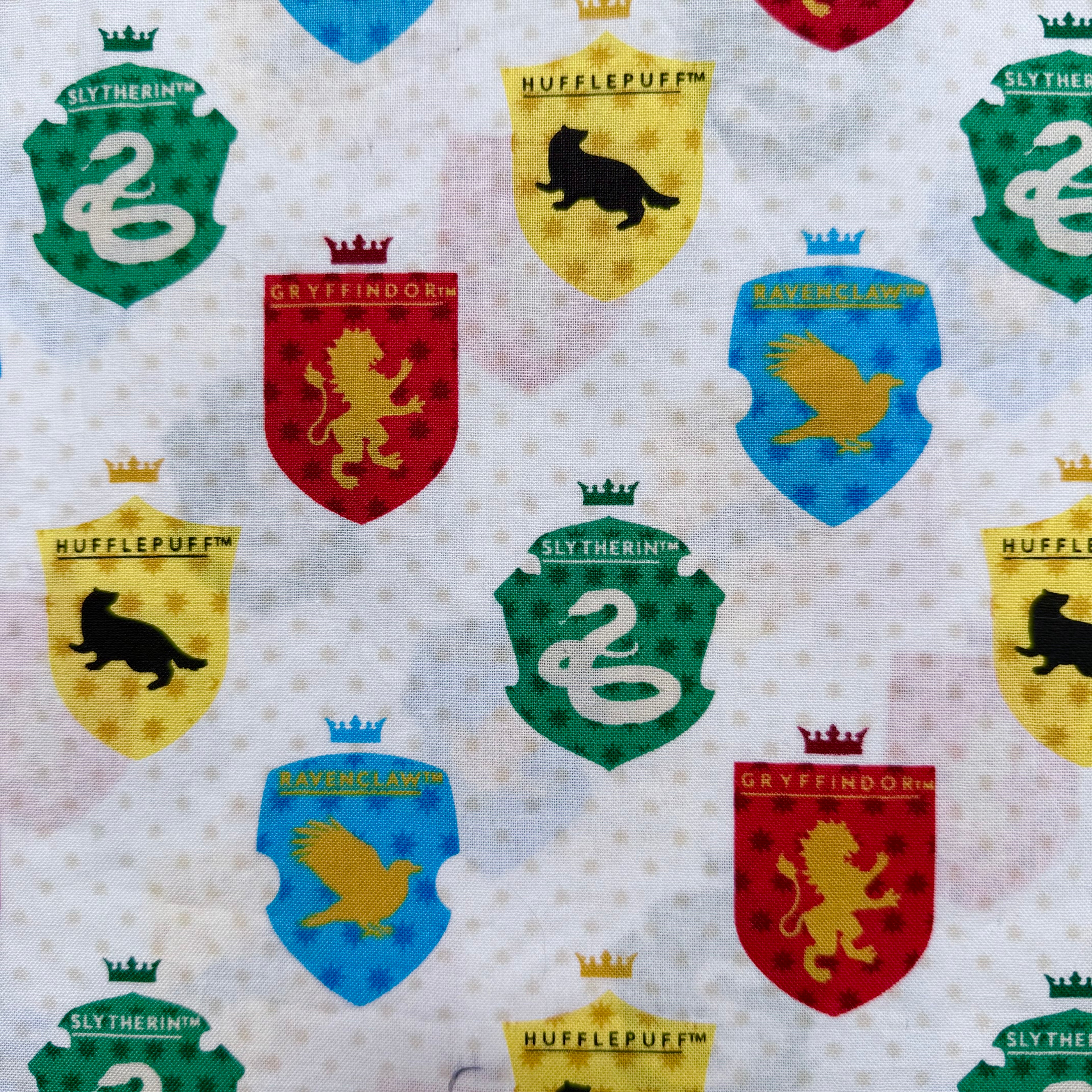 Harry Potter Hogwarts Cotton Fabric - Half Yard (18” x 55”)