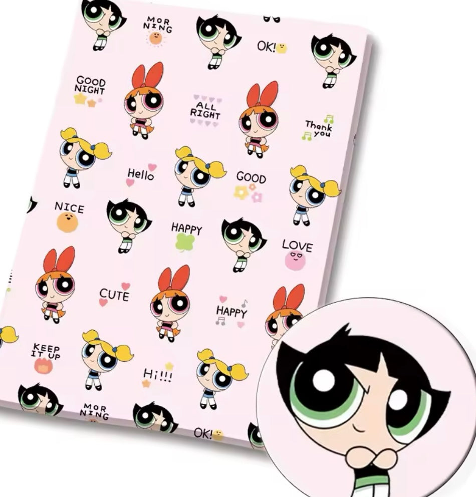 Powerpuff Girls polyCotton Fabric Half Yard (18” x 55”)