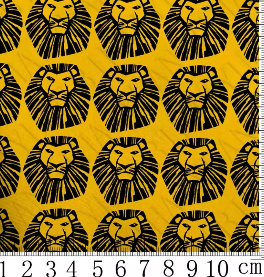 Lion King Polycotton Fabric Half Yard (18” x 50”)