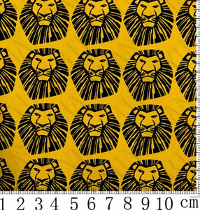 Lion King Polycotton Fabric Half Yard (18” x 50”)