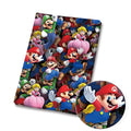 Plumber Brothers Princess game Polycotton Fabric - Half Yard (18” x 55”) 33138