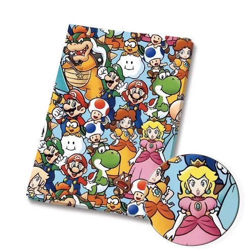 Plumber Brothers Princess game Polycotton Fabric - Half Yard (18” x 55”) 33734