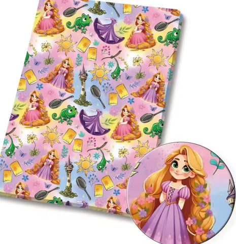 Rapunzel polyCotton Fabric Half Yard (18” x 55”)