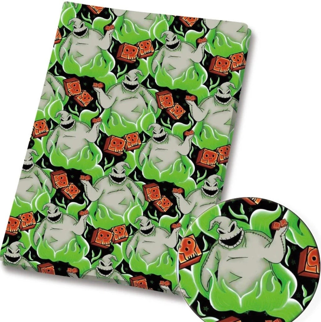Disney Nightmare Before Christmas Oogie Boogie Halloween Polycotton Fabric - Half Yard (18” x 55”) 500203