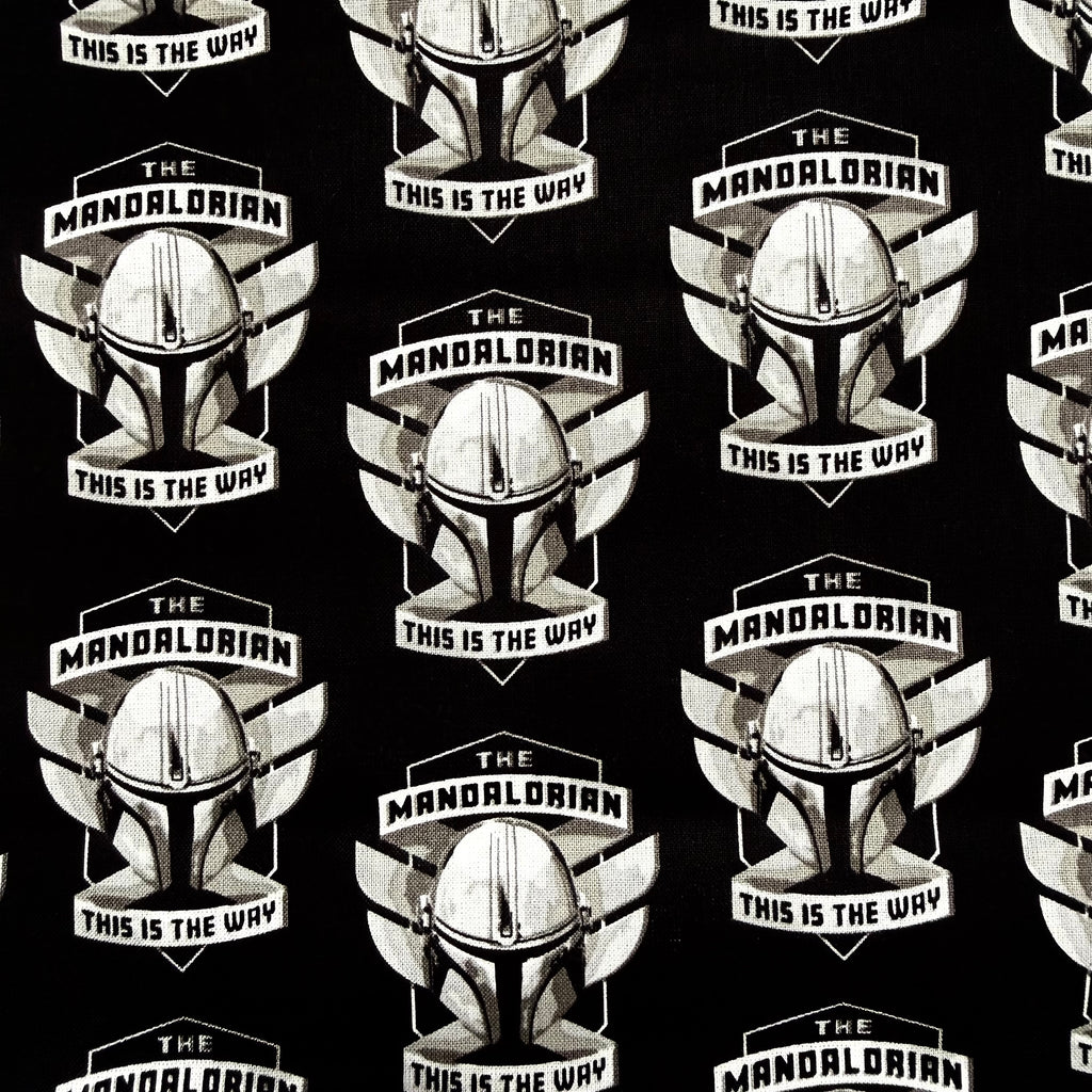 Mandalorian Cotton Fabric - Half Yard (18” x 55”)