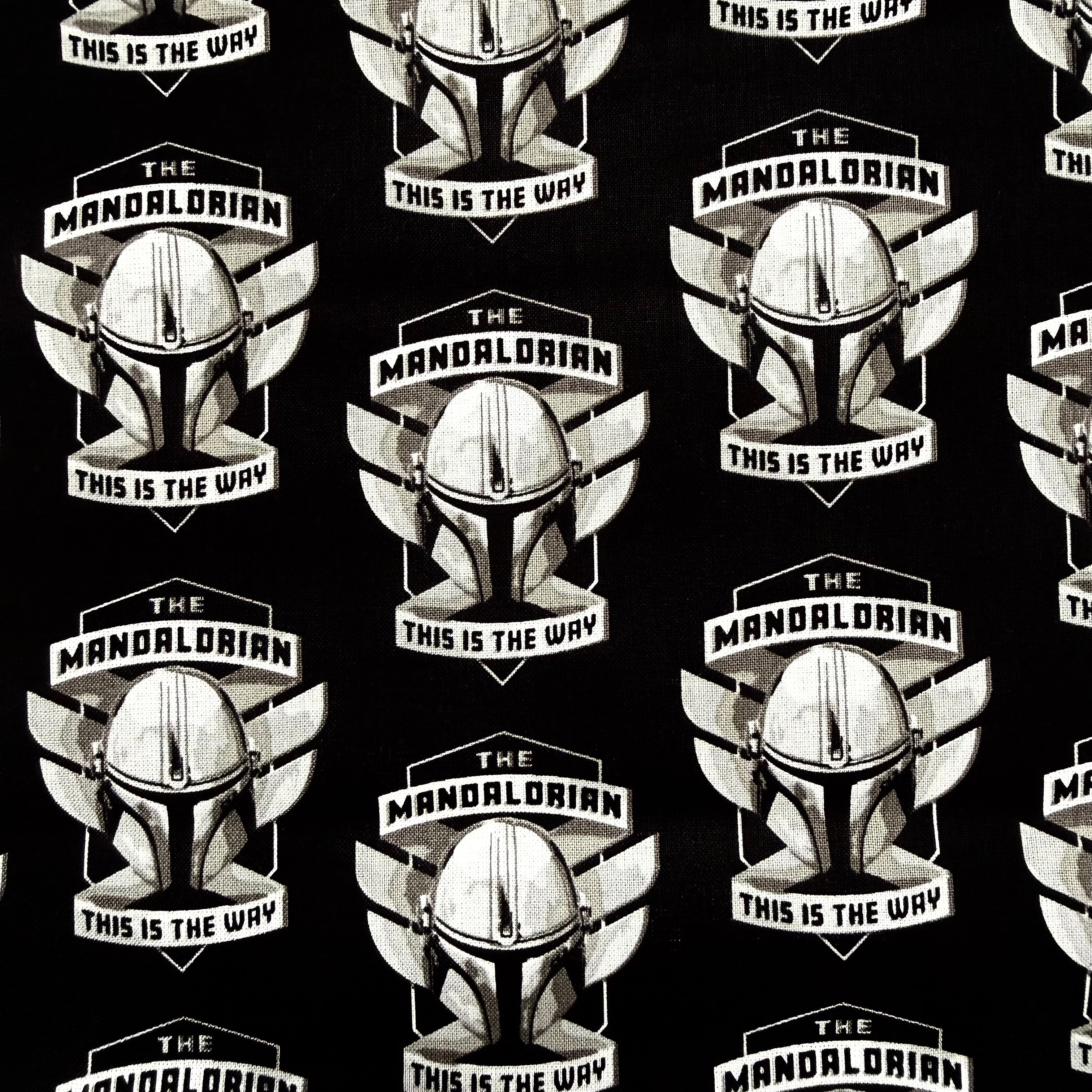 Mandalorian Cotton Fabric - Half Yard (18” x 55”)