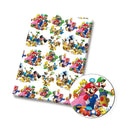 Plumber Brothers game Polycotton Fabric - Half Yard (18” x 55”) 34224