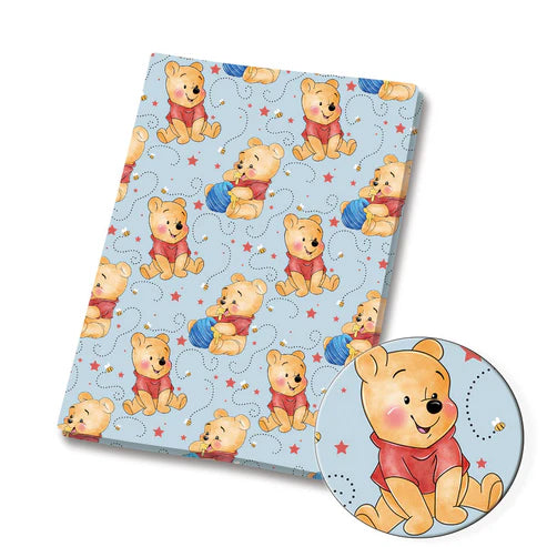Honey Bear Polycotton Fabric - Half Yard (18” x 55”) 34265