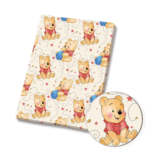 Honey Bear Polycotton Fabric - Half Yard (18” x 55”) 34276