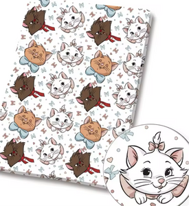 Aristocats PolyCotton Fabric Half Yard (18” x 55”)