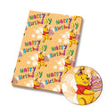Honey Bear Birthday Polycotton Fabric - Half Yard (18” x 55”) 35323