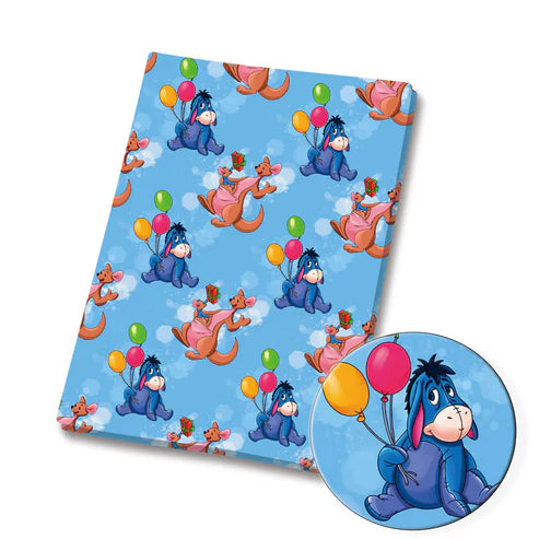 Honey Bear Kangaroo Polycotton Fabric - Half Yard (18” x 55”) 35326