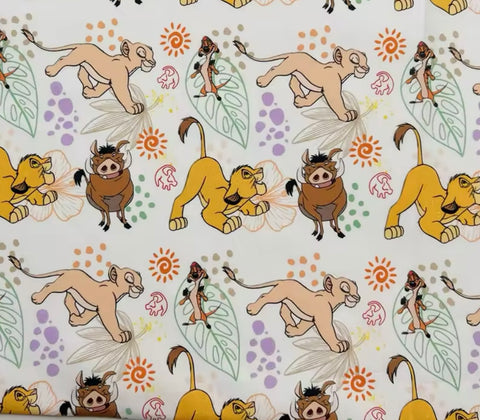 Lion King Polycotton Fabric Half Yard (18” x 50”)