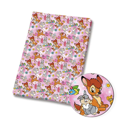Woodland Friends Polycotton Fabric - Half Yard (18” x 55”) 3634