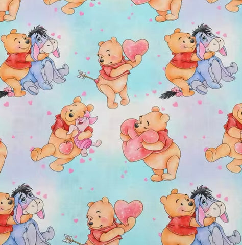 Winnie and Eeyore polyCotton Fabric Half Yard (18” x 55”)