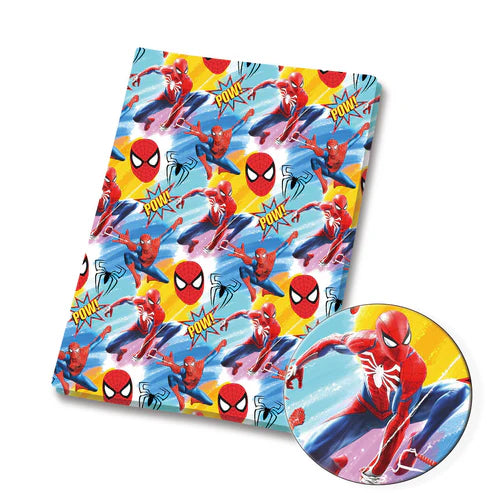Webbed Superhero Polycotton Fabric - Half Yard (18” x 55”) 37455