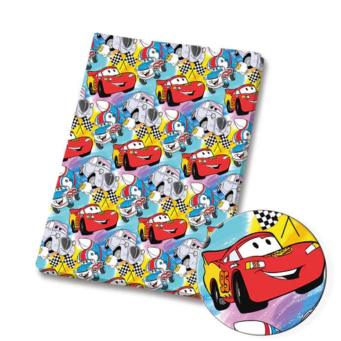 Racing Cars Adventures Polycotton Fabric - Half Yard (18” x 55”) 37483