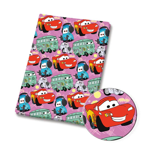 Racing Cars Adventures Polycotton Fabric - Half Yard (18” x 55”) 37484