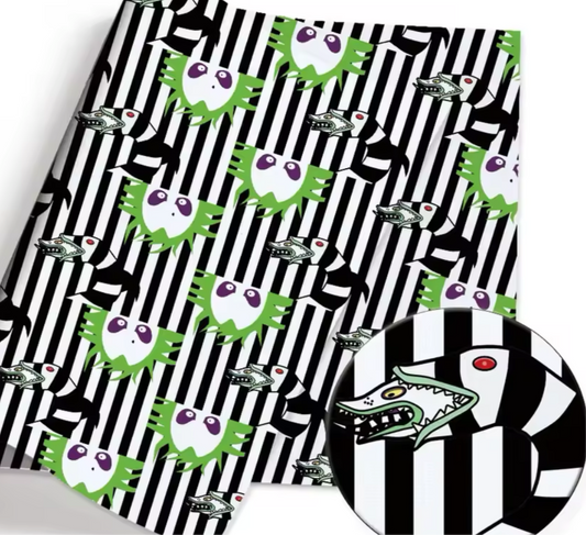 Beetlejuice polyCotton Fabric Half Yard (18” x 55”)