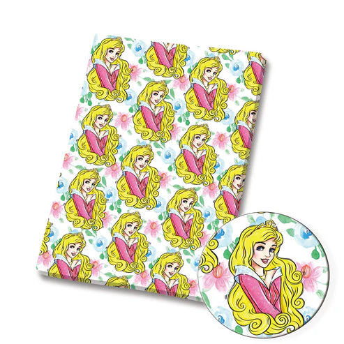 Enchanted Sleeping Princess Polycotton Fabric - Half Yard (18” x 55”) 37566